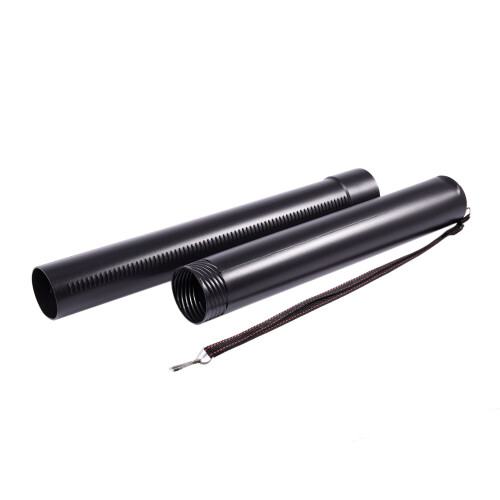 Black Plastic Drawing Picture Storage Tube Poster Scroll Holder 2