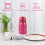 Stainless Steel  belly  bottle(rose red)200ml 3
