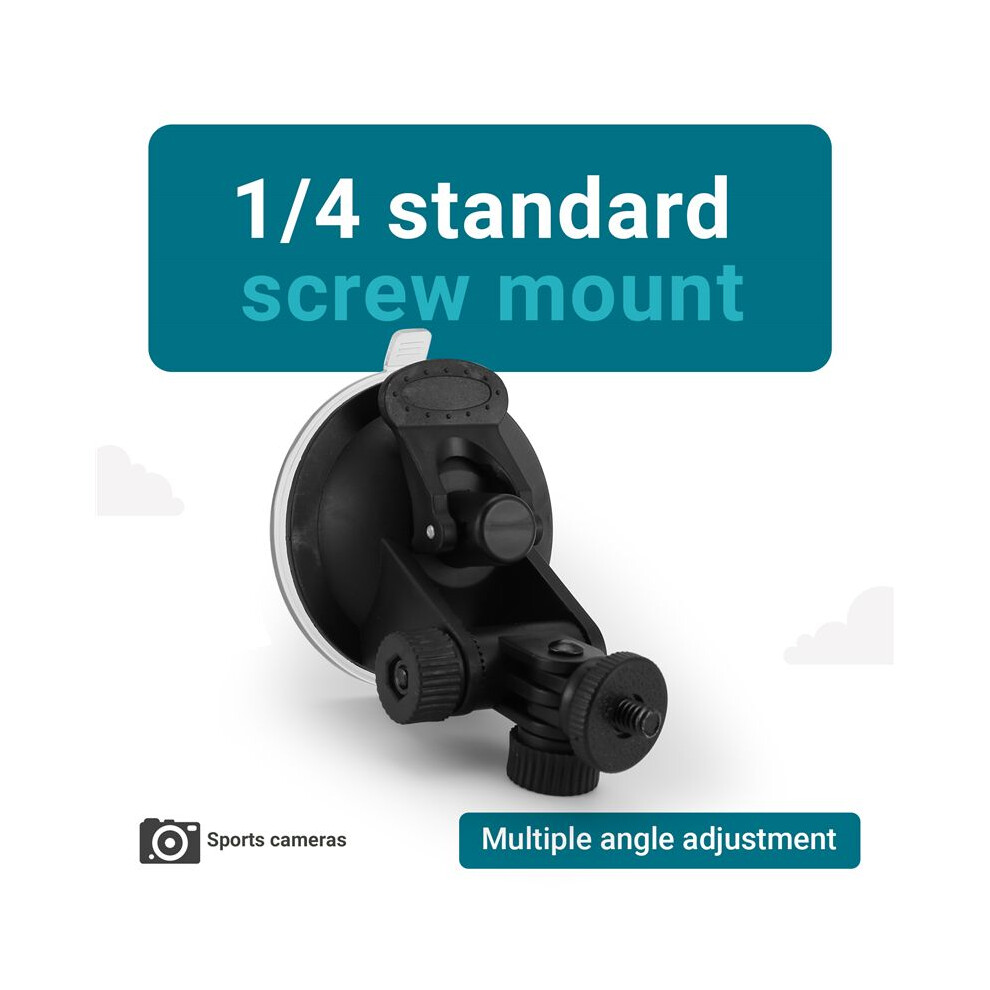 Suction Fixing Holder Car Mount For Camera For Hero Gps Black 4713129628180