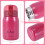 Stainless Steel  belly  bottle(rose red)200ml 9