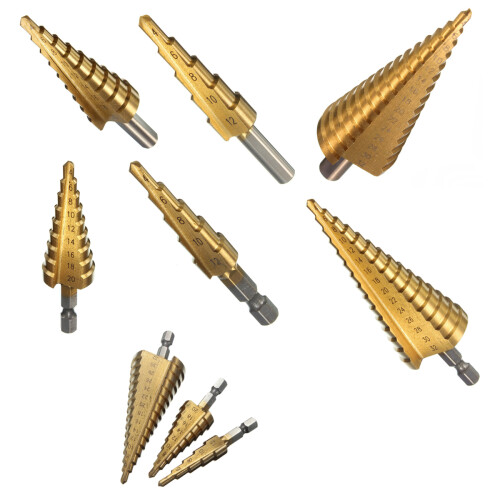 HSS drill Step drill Tapered Titanium for drill screwdriver 4-12mm 2