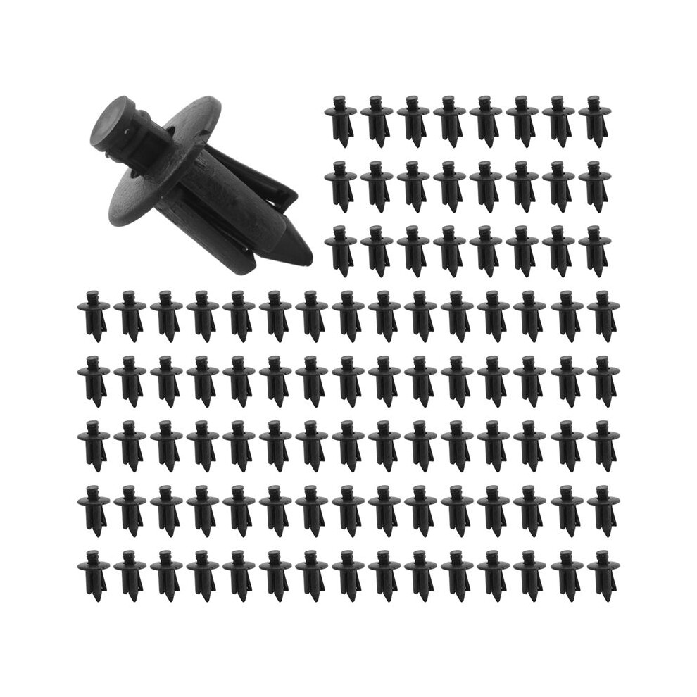 100Pcs Car Molding Door 5Mm Hole Plastic Rivets Fixing Black. 6031571866874
