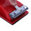 Rectangle paper grit sandpaper holder hand sander red black 8