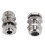 2 pieces M8 waterproof Disengagement Cable gland for 2-5mm cable wire 2