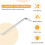 Long Arm Tamper Proof Torx Star Key Wrench Silver, T25 100mm 2