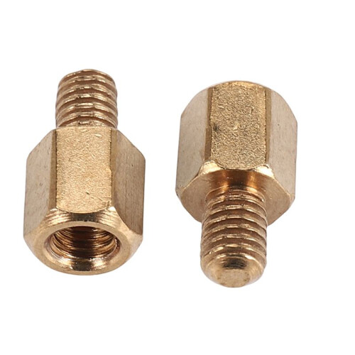 20 pcs PC PCB Mainboard Spacer Hexagonal Brass M3 * 5 + 4 mm 1