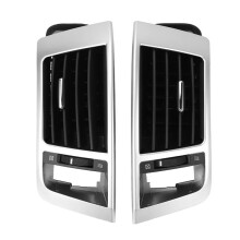 Car Center Dash Air Vent Outlet Grille Air Conditioner Air Vent for Land LC200 2008-2015 Silver
