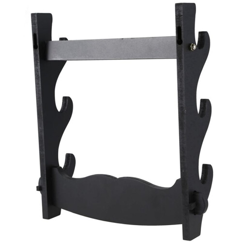 3 Tier Wall Mount Samurai Sword Katana Holder Stand Hanger Bracket Rack Display 2