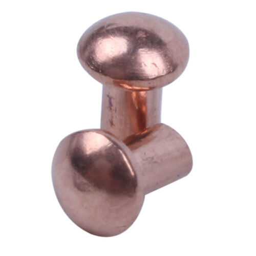 200 Pcs 5/64 x 1/8 inch Round  Copper Solid Rivets Fasteners 1