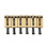Elgitarrbrosadlar Mässing 10,5 mm Tremolo Delar Elgitarr Bridgesträngsadel Gitarrdelar Svart & Guld 3
