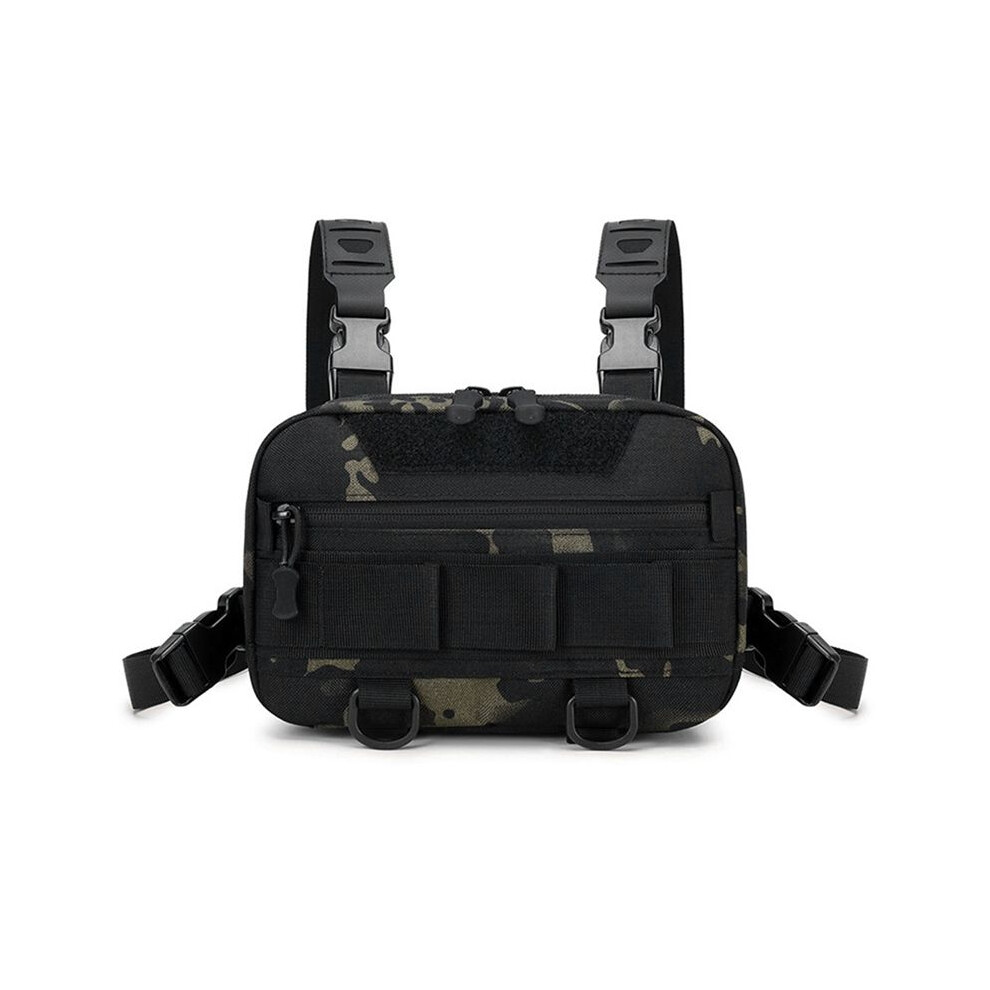 Zaino Rig, Zaino Da Campeggio, Kit Di Ricognizione, Marsupio Anteriore, Multiuso, Zaino Da Giorno Per Escursionismo, Pesca, Esca, Mimetico Nero