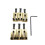 Elgitarrbrosadlar Mässing 10,5 mm Tremolo Delar Elgitarr Bridgesträngsadel Gitarrdelar Svart & Guld 2