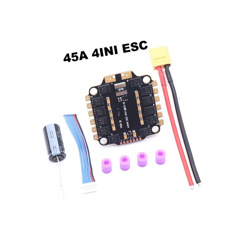 4Ini 45A Esc Board Supporting 3-6S Brushless Motor Support Dshot300 600/Multishot/Oneshot Fpv Uav F4 Flight Control 6032056745455