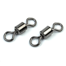 Rotary Fishing Rolling Stainless Steel Drum Triple Rotary Bearing Connector Solid Ring Fishing Accessories 10mm