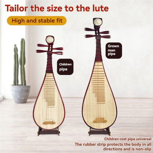 Golvfäste för Gitarr Avtagbart Gitarrställ i Trä Ukulelehållare Violin Akustisk Gitarr Universal Förvaringsställ C 1