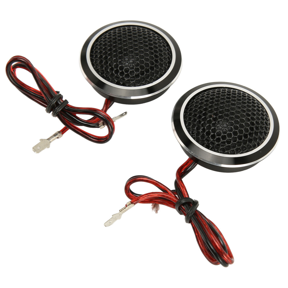 Aluminium Alloy Car Tweeters 25Mm 150W 2 Pack Compact Dome Speakers Black 4621372403303