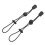 2PCS Mountaineering Pole Fixing Buckle Elastic Plastic Backpack Hiking Stick Holder 1