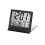 2X Electronic Folding LCD Digital Alarm Clock Desktop Temperature Hygrometer Clock Black 5