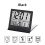 2X Electronic Folding LCD Digital Alarm Clock Desktop Temperature Hygrometer Clock Black 4