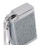 Embossed Pattern Silver Aluminum Alloy Pocket Ashtray with Keychain Compact 4