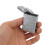 Embossed Pattern Silver Aluminum Alloy Pocket Ashtray with Keychain Compact 3