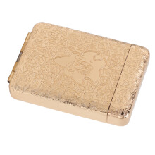 16pc Coarse Cigarettes Holder Gold Retro Design Compact & Secure