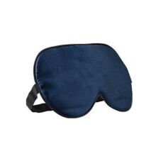 Schlafmaske, 100% Reine Seide, verstellbare Augenbinde für Reise Zuhause DarkBlue
