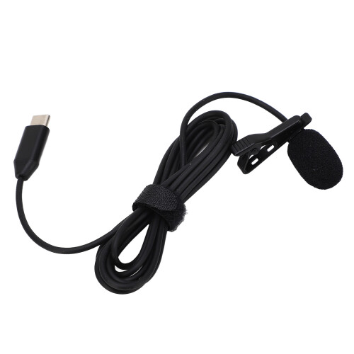 Enregistrement audio clair, réduction du bruit du vent, microphone directionnel facile à utiliser, interface USB-C, format compact, léger, 2