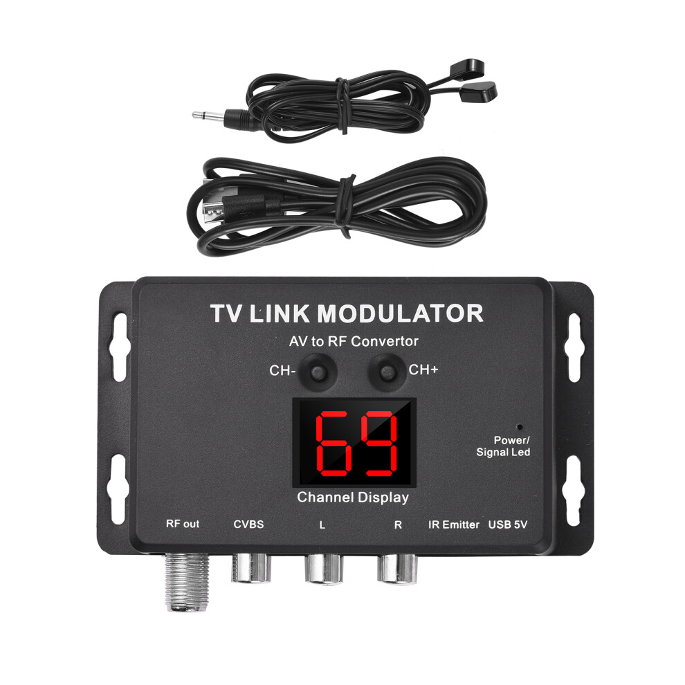 Tm80 Av To Rf Modulator, Uhf/Vhf, Pal/Ntsc, 104X68x24mm 8211381049027