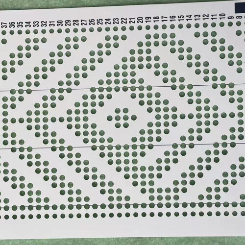 Soft Durable Plastic 15 Punch Cards for KH868-KH894 Knitting Machine 2