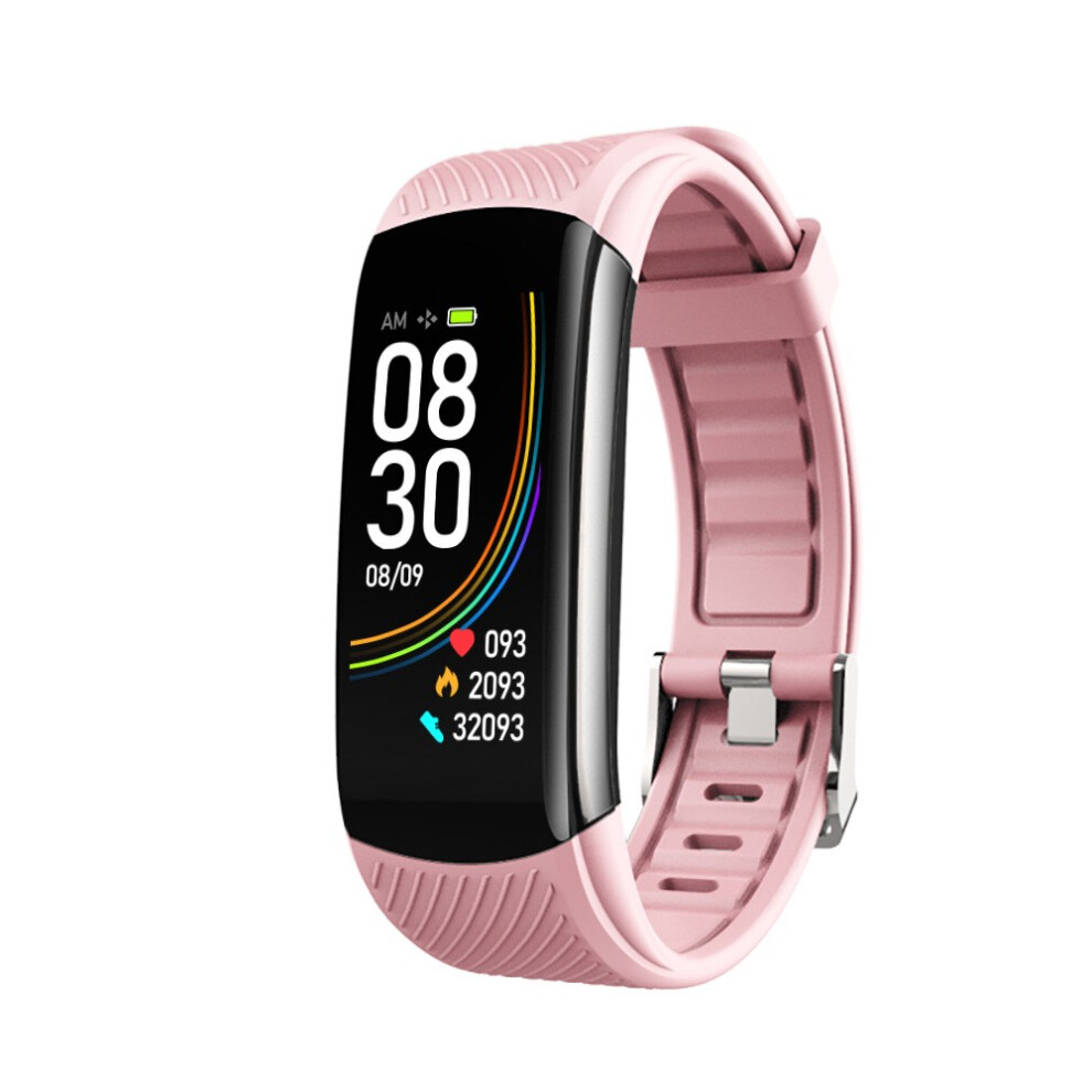 Smart Watch With Heart Rate, Blood Oxygen, Pedometer Pink 7314280339549
