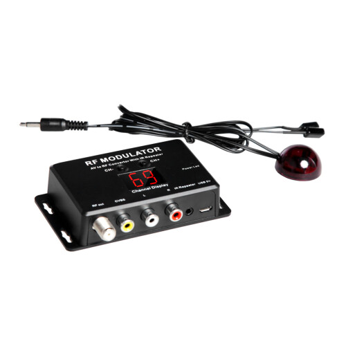 Globaler RF-Modulator AV zu RF mit IR-Repeater, PAL/NTSC-kompatibel 2