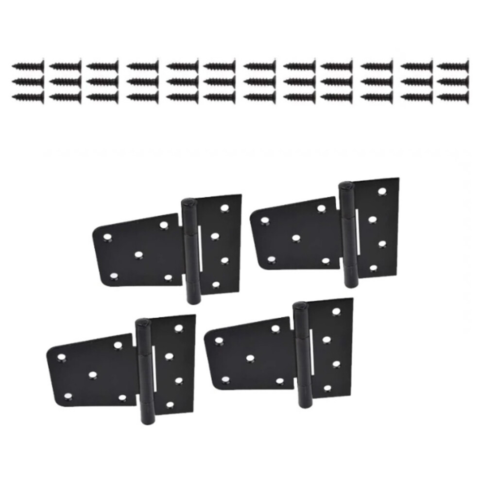 4Pcs Heavy Duty Barn Gate Hinge Hardware Folding Garden Gate 7732000548581
