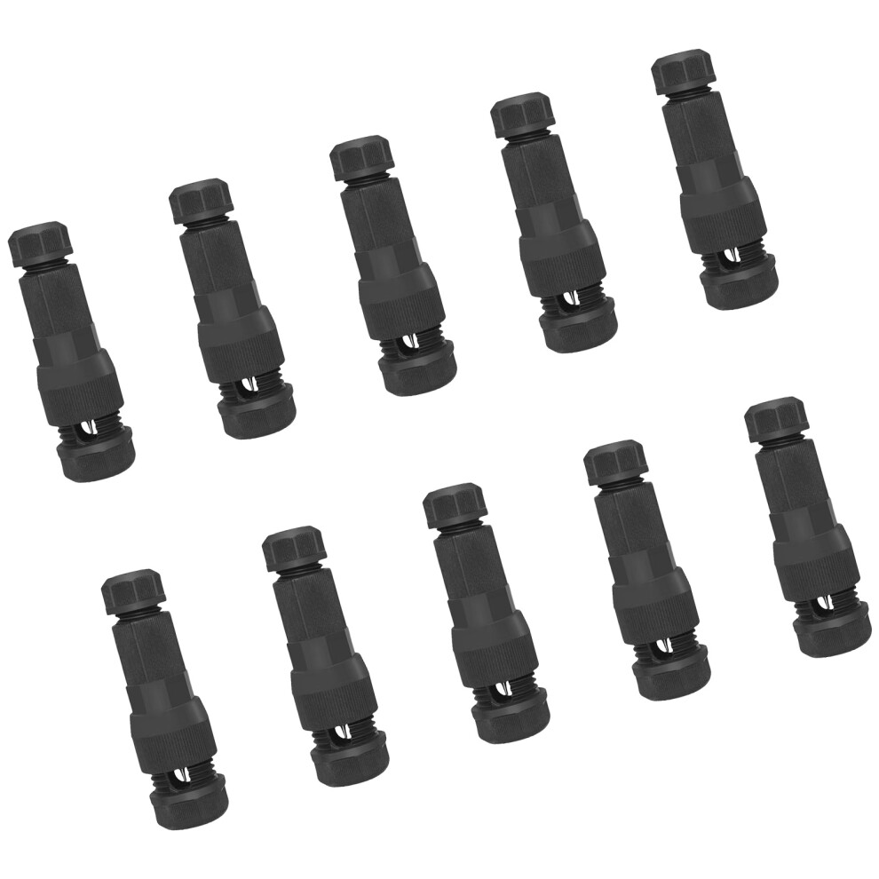 10Pcs Quick Piercing Connector Low Voltages Wire-Black 7732000548352