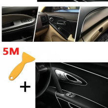 CarHome 5M Chromsilber Flexible Autogestaltung Innenausstattung Leistenleisten Dekorstreifen Spalt Füllen PVC Silber Für Autoinnenraum Außen De