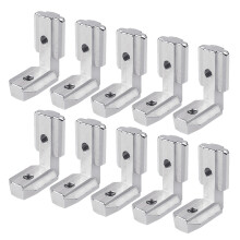 10Pieces Sturdy Stainless Steel Corner Joints for 8mm Slot