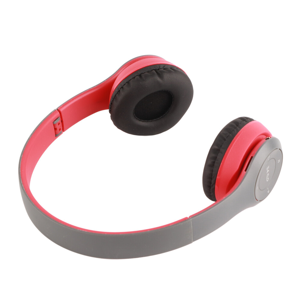 Foldable Bluetooth Wireless Headset With Heavy Bass For Students Adults, Red 4311374632961