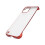 Custodia in PC per iPhone 12 con bordo a metà - Trasparente 0,7 oz 12