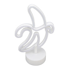 Battery USB Powered Banana Neon Sign 30cm White & Yellow Lights