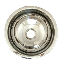 Space Saving Conical Lavatory Sink in Sturdy Stainless Steel
