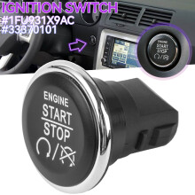 Keyless Go Start Stop Zündknopfschalter für Dodge Challenger Durango Grand Caravan Jeep Grand Cherokee 1FU931X9AC 33370101
