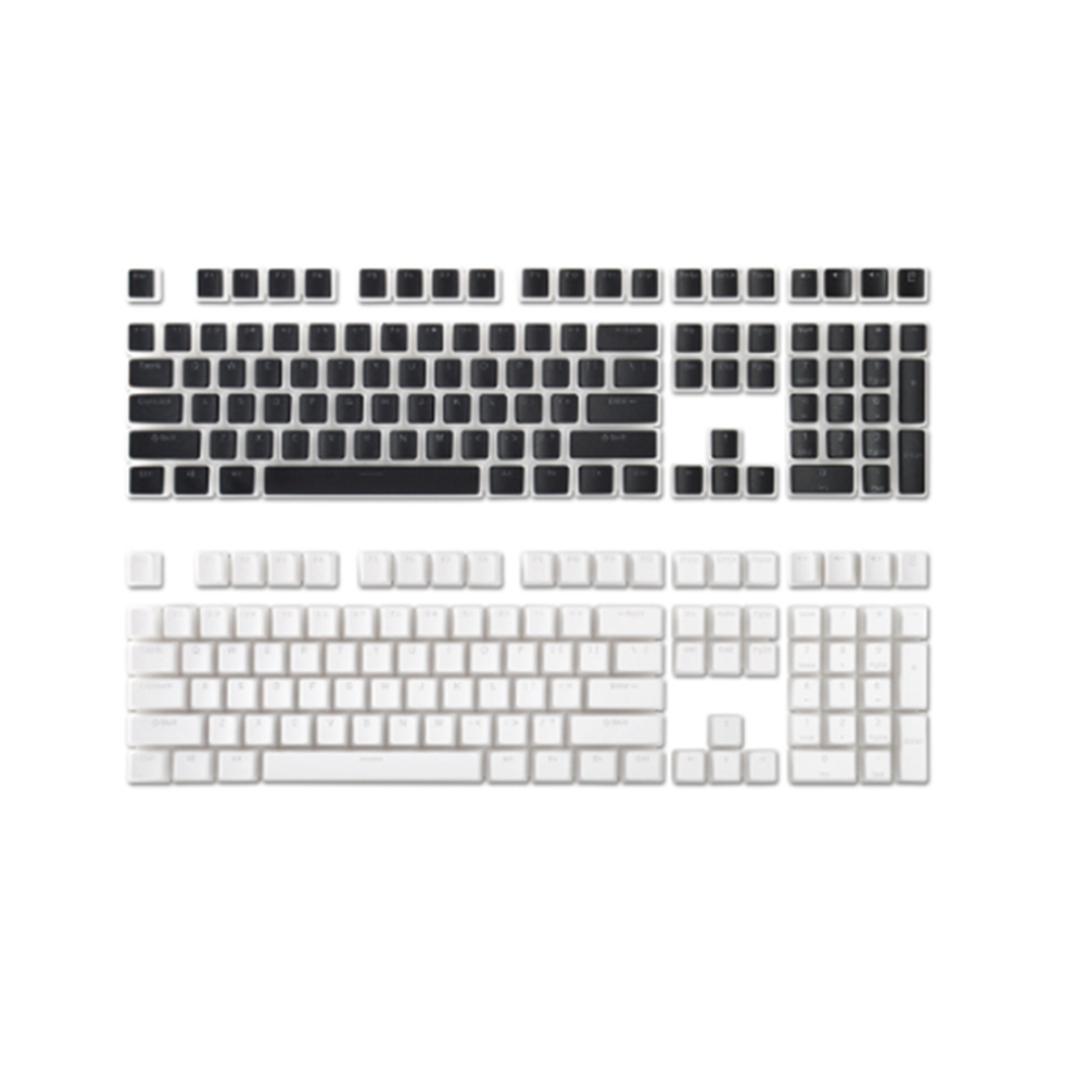 Y17a 1Set Pudding Keyboard Hat Box Mechanical Keyboard Double Skin Milk Transparent Keycap Plastic (Yellow) Yellow 6935161551976