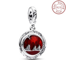 (GW-3) Hot Toy Strange Thing 925 Sterling Silver Beads Compatible Original Brand 1:1 Logo Bracelet Original DIY Jewelry Pendant Gift New Hot Series