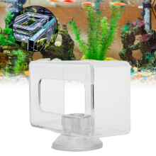 Transparent Acrylic Fish Feeding Ring, 10x16x4cm Aquarium Feeder