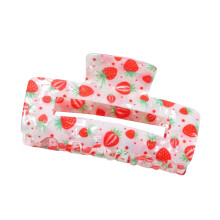 Lemon Design Haarclip Praktische PVC-haarklemmen voor-aardbei