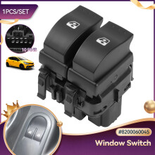 Elektrischer Schalter des linken vorderen Fensterhebers 8200060045 passt für den Renault Clio II 2 820047680 10 Pins 820 0060 045