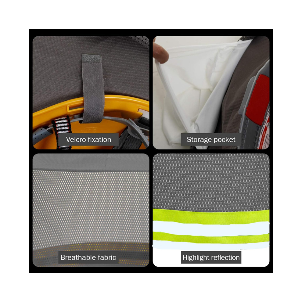 Hard Hat Sun Shade, High Visibility Sun Visor Neck Shade With Reflective Strip, Full Brim(Hard Hat Not Included) 2 Pack 6935161548433