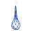 Practical Chicken Feeder Hanging Poultry Feed Net Bag-Blue 45g 1