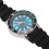 Luminescent Automatic Watch Men Blue Silver Waterproof Rotating Bezel with Date 8