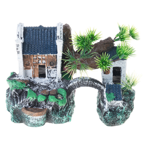 Aquariums Mountain View Stone Personality Easily Clean-Type E